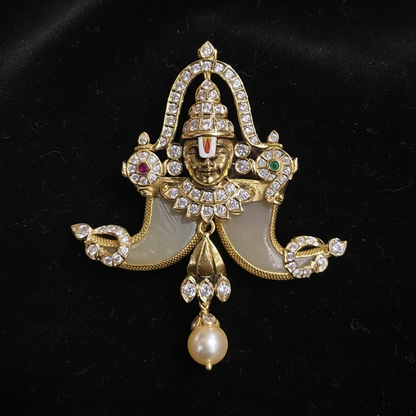 Puligoru pendant wedding jewelry silver necklace 925 silver with 22k gold plated - SHABURIS
