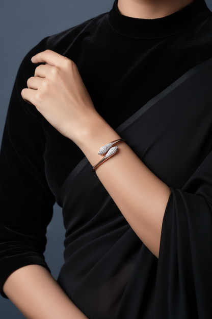 Cocktail Bracelet,Pure Silver Jewelry Indian ,polki bangles,Indian bangles,Indian Bridal,Indian Wedding Jewelry-SHABURIS jewelry