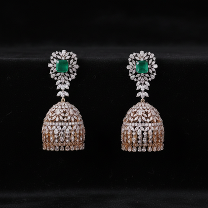 Polki Studs Polki Earrings Cocktail Earrings Diamond Studs Diamond Earrings Simple Studs Pearl Studs 925 Silver Earrings Silver Jewelry - SHABURIS