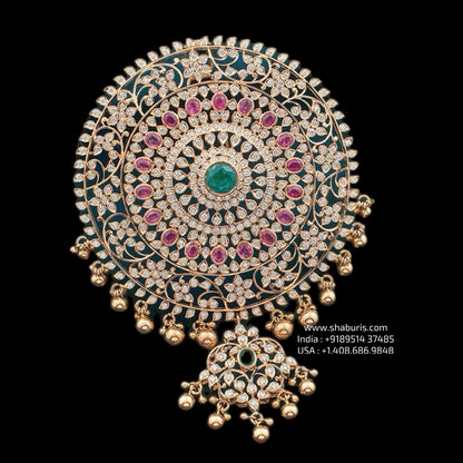 Jada billa & Pendant - 925 Silver Jewelry - 22ct Gold Plated - SHABURIS