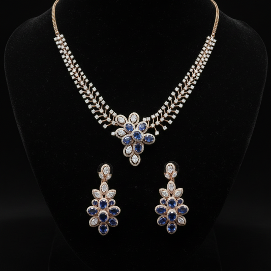 Cocktail Necklace Cocktail Jewelry Cocktail Earrings Polki necklace 925 silver jewelry- SHABURIS