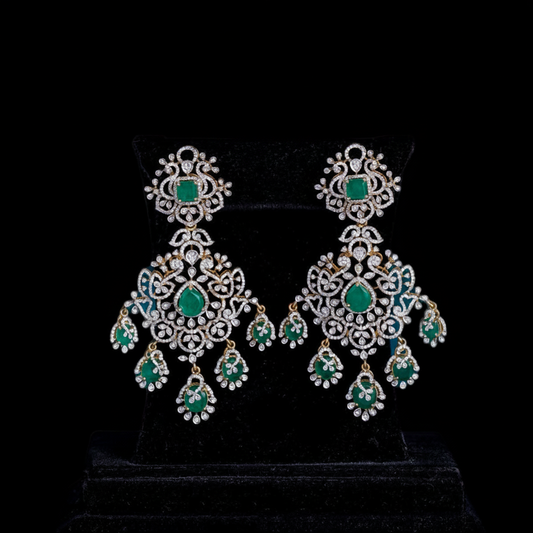 Polki Studs Polki Earrings Cocktail Earrings Diamond Studs Diamond Earrings Simple Studs Pearl Studs 925 Silver Earrings Silver Jewelry - SHABURIS