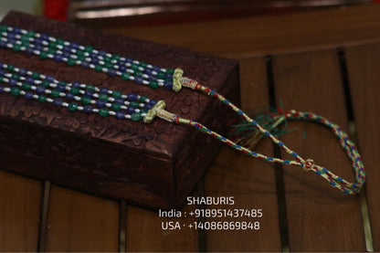 Tanzanite beads beaded mala pure gems gold jewelry designs indian pure silver jewelry bead necklace statement jewelry SHABURIS
