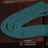 Melon Emerald beads beaded mala pure gems gold jewelry designs indian pure silver jewelry bead necklace statement jewelry SHABURIS