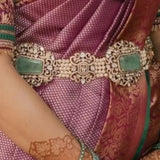 Pearl Vaddanam,silver jewelry ,silver jewellery ,22k gold plated jewelry ,South Indian Jewelry,Vaddanam,Kids Vaddanam,hip chain,diamond jewelry,pure Silver indian jewelry - NIHIRA - SHABURIS