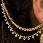 Champaswaralu wedding jewelry silver necklace 925 silver with 22k gold plated - SHABURIS