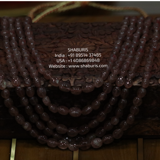 Kanaka pushyaragam Bead Necklace SHABURIS