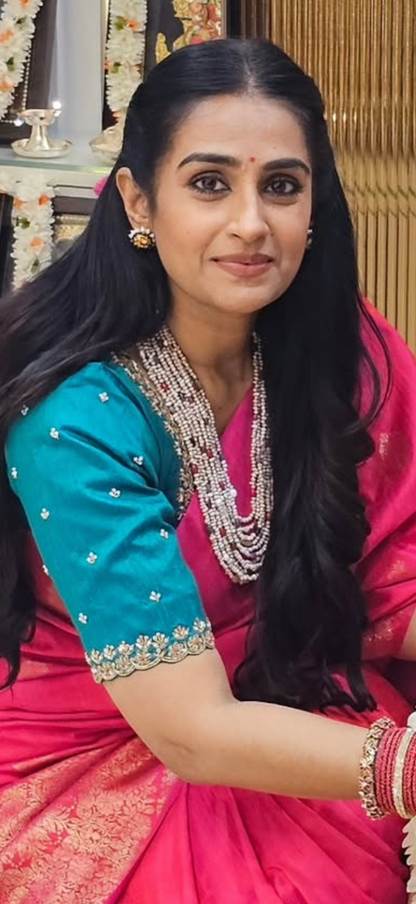 Laya Necklace wedding jewelry silver necklace 925 silver with 22k gold plated - SHABURIS