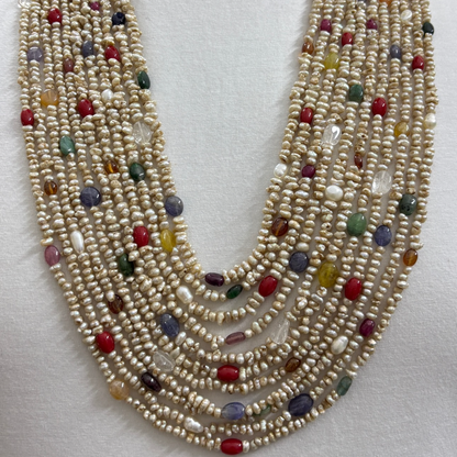 Laya Necklace wedding jewelry silver necklace 925 silver with 22k gold plated - SHABURIS