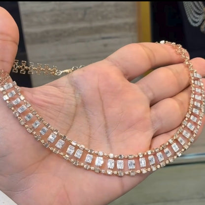 Cocktail Necklace Diamond Necklace destination jewelry rubies emeralds bridal diamond necklace indian jewelry designs silver jewelry wedding jewelry - SHABURIS