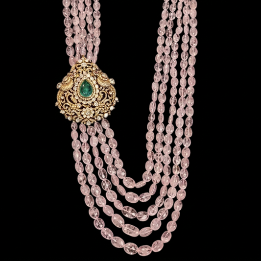 Victorian necklace Pure Silver jewelry Indian diamond Necklace-SHABURIS