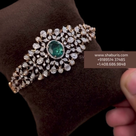 Diamond bangles polki Jewelry,Pure Silver Jewellery Indian ,diamond bangles kundan jewelry,south indian bridal jewelry-SHABURIS