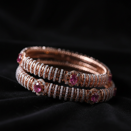 Diamond bangles polki Jewelry,Pure Silver Jewellery Indian ,diamond bangles kundan jewelry,south indian bridal jewelry-NIHIRA-SHABURIS