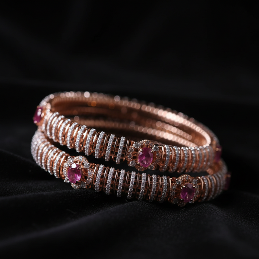 Diamond bangles polki Jewelry,Pure Silver Jewellery Indian ,diamond bangles kundan jewelry,south indian bridal jewelry-NIHIRA-SHABURIS