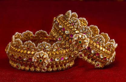 Nakshi Bangles Diamond bangles polki Jewelry,Pure Silver Jewellery Indian ,diamond bangles kundan jewelry,south indian bridal jewelry-SHABURIS