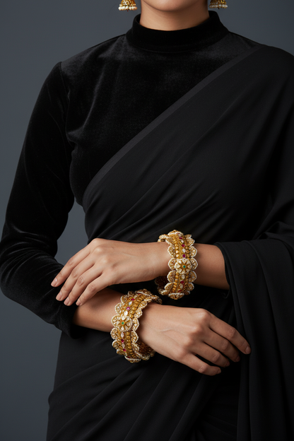 Nakshi Bangles Diamond bangles polki Jewelry,Pure Silver Jewellery Indian ,diamond bangles kundan jewelry,south indian bridal jewelry-SHABURIS