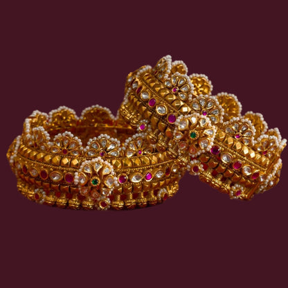 Nakshi Bangles Diamond bangles polki Jewelry,Pure Silver Jewellery Indian ,diamond bangles kundan jewelry,south indian bridal jewelry-SHABURIS