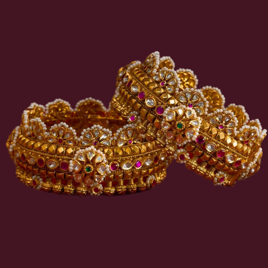 Nakshi Bangles Diamond bangles polki Jewelry,Pure Silver Jewellery Indian ,diamond bangles kundan jewelry,south indian bridal jewelry-SHABURIS