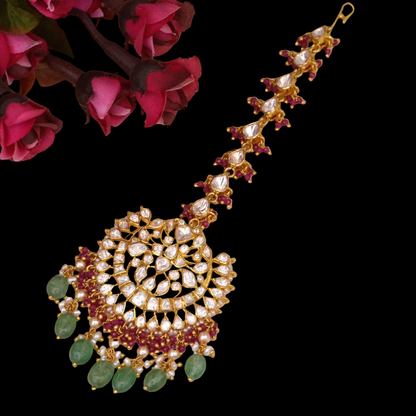 Maang tikka,pure silver maang tikka,polki maang tikka,papati billa,kids tikka,kundan maang tikka 925 silver jewelry -SHABURIS