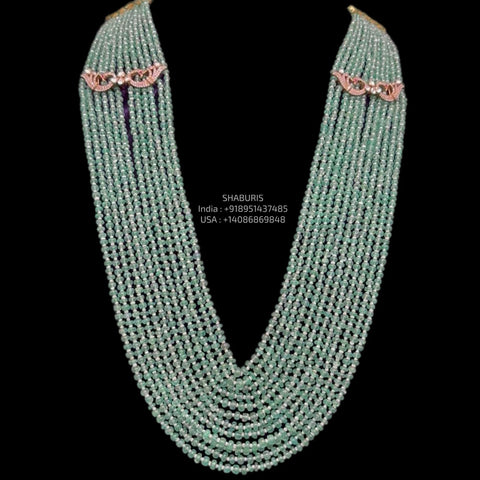 Viranica manchu necklace victorian jewelry  Pure Silver jewelry Indian diamond Necklace-SHABURIS