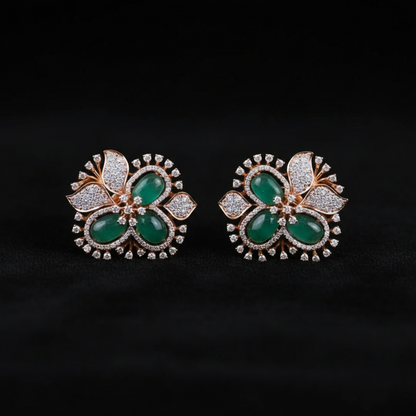 Polki Studs Polki Earrings Cocktail Earrings Diamond Studs Diamond Earrings Simple Studs Pearl Studs 925 Silver Earrings Silver Jewelry - SHABURIS