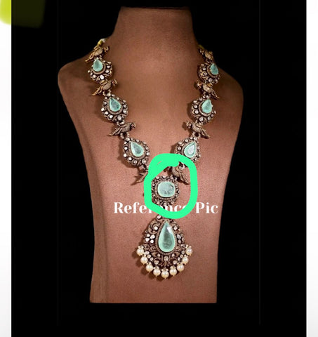 Custom order - 925 Silver Jewelry Kasu Mala Kasu Haram Kasu Necklace Guttapusalu Clustered Pearls Bridal Necklace South Indian Jewelry -SHABURIS