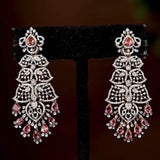 Diamond Jhumka Diamond Earrings statement studs diamond studs - 925 silver Jewelry , South Indian Jewelry,bridal choker,Indian Wedding Jewelry,pure Silver indian jewelry - SHABURIS