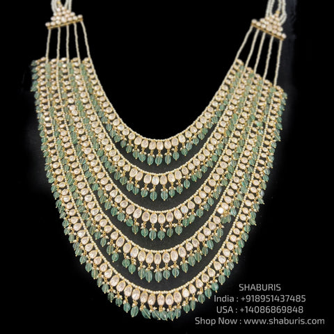 Panchlada necklace 925 silver jewelry 22k gold plated - SHABURIS