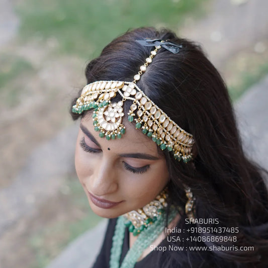 mathapatti necklace 925 silver jewelry 22k gold plated - SHABURIS