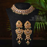 Polki necklace Pure Silver jewelry Indian diamond Necklace silver jewelry -SHABURIS