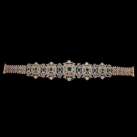 Diamond Vaddanam,South Indian Jewelry,Vaddanam,Kids Vaddanam,hip chain,diamond vaddanam,pure Silver indian jewelry  - SHABURIS