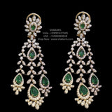 Diamond necklace Silver necklace 925 silver with 22k gold plated- SHABURIS