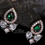 Diamond necklace Pure Silver jewelry Indian diamond Necklace silver jewelry -SHABURIS