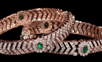 Diamond Bangles gold bangles,Pure Silver Jewellery 22kt gold jewelry -SHABURIS