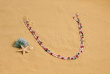 Ruby Emeral & Pink Saphire Beads necklace SHABURIS