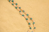 Emerald & Coral Beads necklace SHABURIS