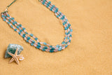 Blue beads necklace SHABURIS