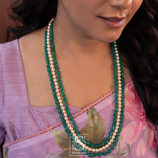 Emerald beads Precious beads mens jewelry mens wedding jewelry grooms jewelry south indian jewelry designs indian bridal jewel SHABURIS (Ready to Ship from India)