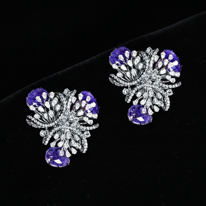 Polki Studs Polki Earrings Cocktail Earrings Diamond Studs Diamond Earrings Simple Studs Pearl Studs 925 Silver Earrings Silver Jewelry - SHABURIS