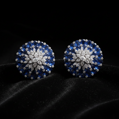 Polki Studs Polki Earrings Cocktail Earrings Diamond Studs Diamond Earrings Simple Studs Pearl Studs 925 Silver Earrings Silver Jewelry - SHABURIS