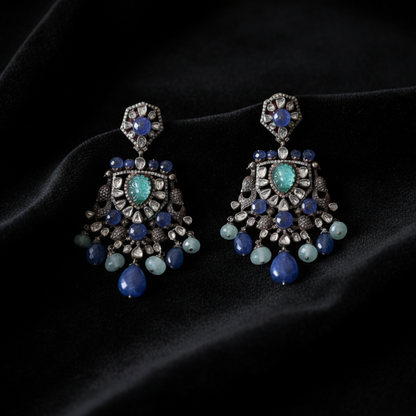 Polki Studs Polki Earrings Cocktail Earrings Diamond Studs Diamond Earrings Simple Studs Pearl Studs 925 Silver Earrings Silver Jewelry - SHABURIS