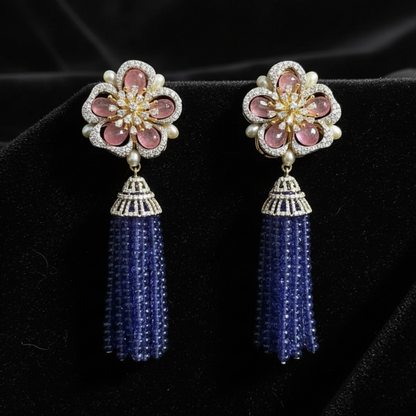 Polki Studs Polki Earrings Cocktail Earrings Diamond Studs Diamond Earrings Simple Studs Pearl Studs 925 Silver Earrings Silver Jewelry - SHABURIS