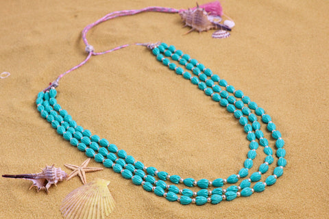 Aqua Beads necklace SHABURIS