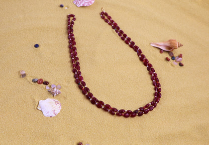 Ruby Beads necklace SHABURIS