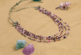 Pushyaragam Beads necklace SHABURIS