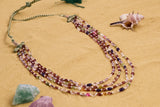 Pushyaragam Beads necklace SHABURIS