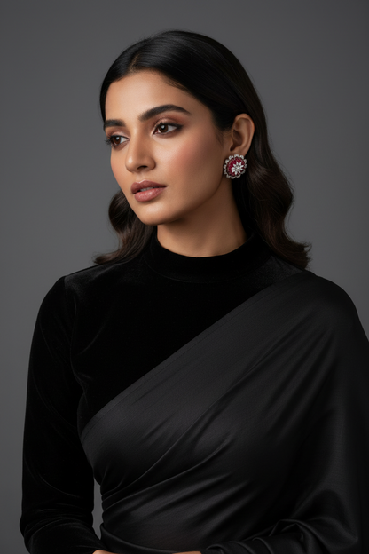 Polki Studs Polki Earrings Cocktail Earrings Diamond Studs Diamond Earrings Simple Studs Pearl Studs 925 Silver Earrings Silver Jewelry - SHABURIS