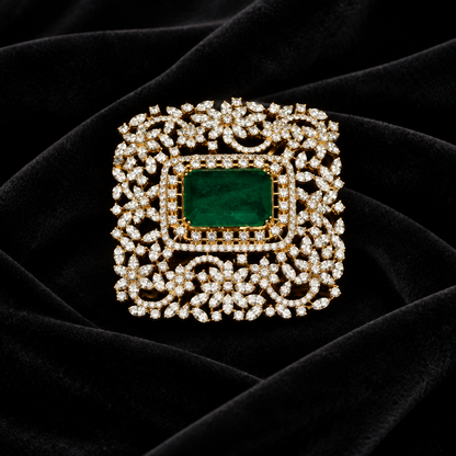 Swarovski pendent,swarovski chain,southindian Jewelery,Traditional indian Jewelery,Polki haram,Pure silver jewelry-NIHIRA