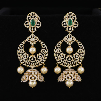 Polki Studs Polki Earrings Cocktail Earrings Diamond Studs Diamond Earrings Simple Studs Pearl Studs 925 Silver Earrings Silver Jewelry - SHABURIS