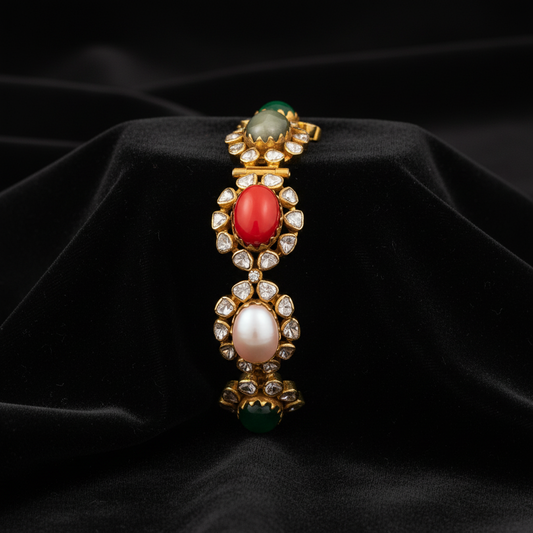 Latest Indian Jewelry,Pure Silver Jewellery Indian ,Lyte Weight Jewelry,Coral bangle,Indian Bridal,Indian Wedding Jewelry-NIHIRA-SHABURIS
